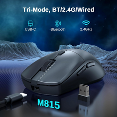 Redragon M815-STD Wired/Bluetooth/2.4G Gaming Mouse - Black