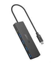 Golden Connector Anker USB - C Data Hub(4 - in - 1, 5Gbps) Black, miscellaneous