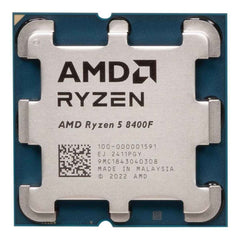 Amd Ryzen 5 8400f 6 Core 4.2ghz (4.7 Ghz Max Boost) 22mb Cache Am5 Desktop Processor W/o Graphic Card Tray