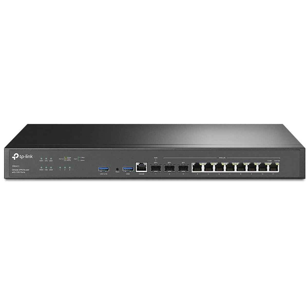 Tp Link Er8411 Enterprise Wired 10g Vpn Router Up To 10 Wan Ports High Network Capacity Spi Firewall Support Omada Sdn Load Balance Lightning Proteion