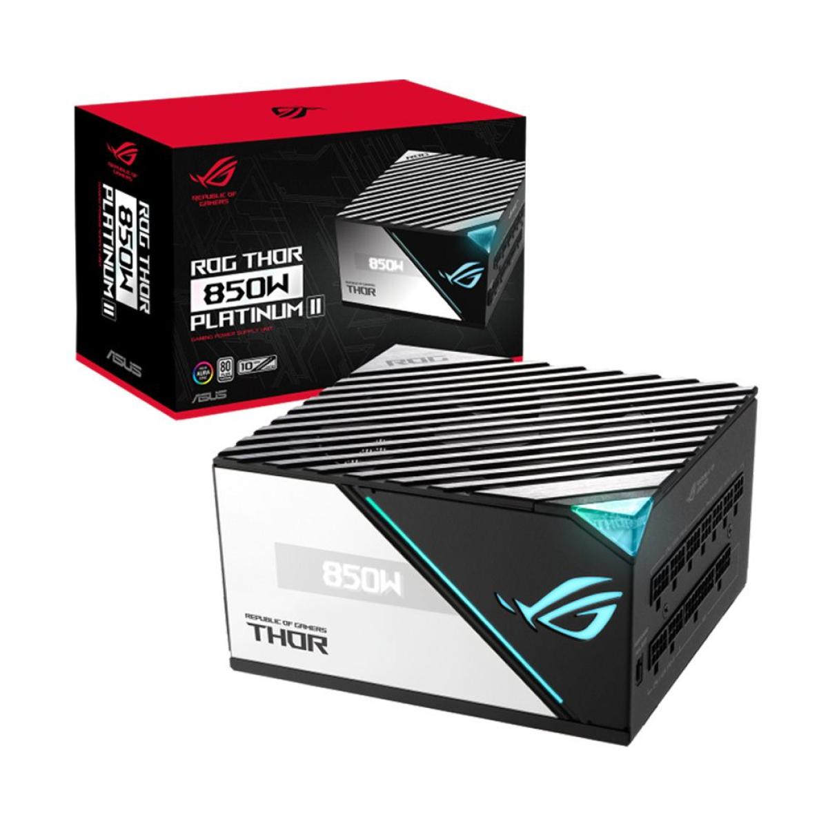 Asus Rog Thor 850w Platinum Ii 80+ Platinum Full Modular Pcie Gen 5.0 Ready Rog Heatsinks Oled Panel Psu - CompuMe Asus Rog Thor 850w Platinum Ii 80+ Platinum Full Modular Pcie Gen 5.0 Ready Rog Heatsinks Oled Panel Psu - CompuMe