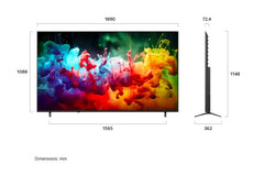 LG QNED Mini LED 86Inch, Smart & 4K, AI Assistant, Cinema Design, Dynamic QNED Color, Magic Remote - 85QNED70B6T.AMNG