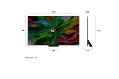 LG QNED Evo Mini LED 86Inch, Smart & 4K, AI Assistant, Dynamic QNED Color, Magic Remote - 86QNED86A6A.AMNG