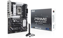 ASUS Prime B860-Plus WiFi 6E ATX Intel B860 Chipset, 4x DIMM DDR5 Slots, Up to 256GB Max Memory, 5x PCIe x16 Slots, 2x M.2 Slots, WiFi & BT Connectivity