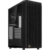 ASUS ProArt PA401 Wood Edition - Tempered Glass Panel (Black) ATX Mid Tower Gaming Case, Performance Open Grille Front Design w/ USB Type-C & (2 x160mm + 1x 120mm) Fans | ProArt PA401 Wood Edition + TG |