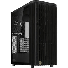 ASUS ProArt PA401 Wood Edition - Tempered Glass Panel (Black) ATX Mid Tower Gaming Case, Performance Open Grille Front Design w/ USB Type-C & (2 x160mm + 1x 120mm) Fans | ProArt PA401 Wood Edition + TG |