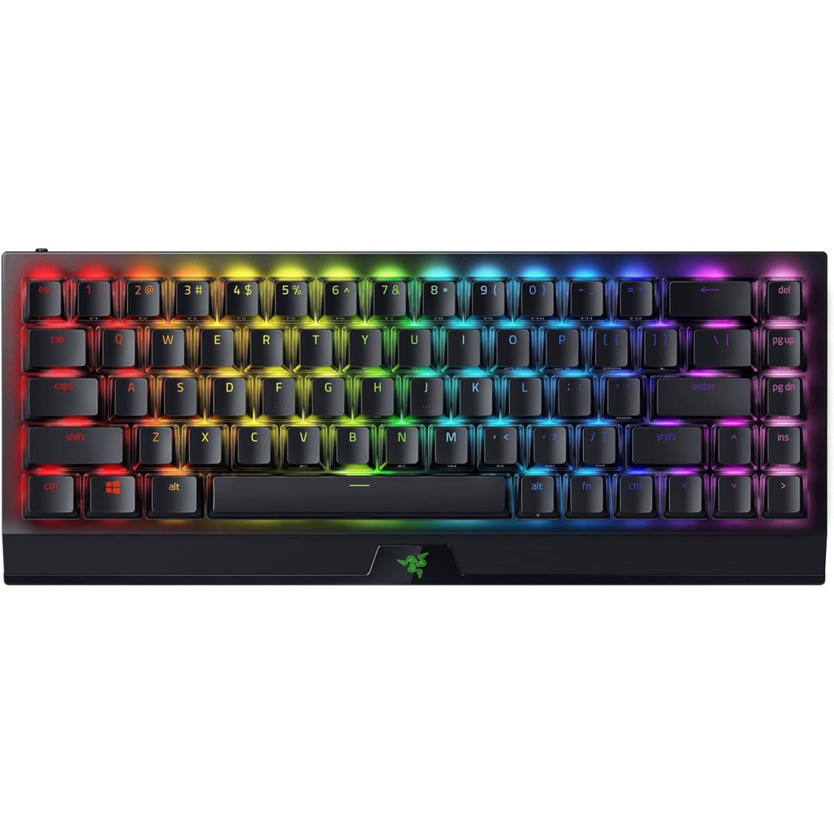 Razer Blackwidow V3 Mini Hyperspeed 65% Wireless Mechanical Yellow Switches Phantom Pudding Keycaps Up To 200hrs Battery Life - CompuMe Razer Blackwidow V3 Mini Hyperspeed 65% Wireless Mechanical Yellow Switches Phantom Pudding Keycaps Up To 200hrs Battery Life - CompuMe