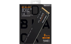 WD BLACK SN850X 8TB NVMe Gen4 PCIe M.2 2280 SSD Internal Solid State Drive up to 7,200MB/s