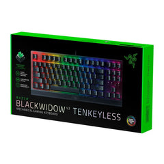 Razer Blackwidow V3 Tenkeyless Compact Mechanical Gaming Keyboard Green Switch Dual Shot Abs Key Caps