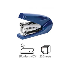 Deli Effortless Stapler 0421, 20 Sheets Capacity, Blue