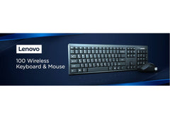 Lenovo 100 USB-A Wireless Combo Keyboard and Mouse AR/EN