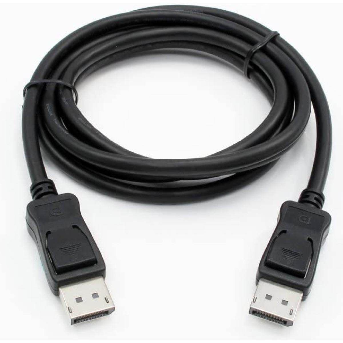 Prime Displayport Cable Dp Male to Dp Male 2 meter Support 8k, Black