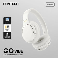 FANTECH WH05A GO VIBE ANC WIRELESS HEADSET - WHITE