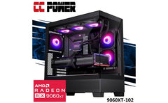 CC Power 9060XT-102 Gaming PC NEW 14Gen Intel Core i5 10-Cores w/ AMD Radeon RX 9060 XT 16GB DDR6 & Advanced Air Cooler
