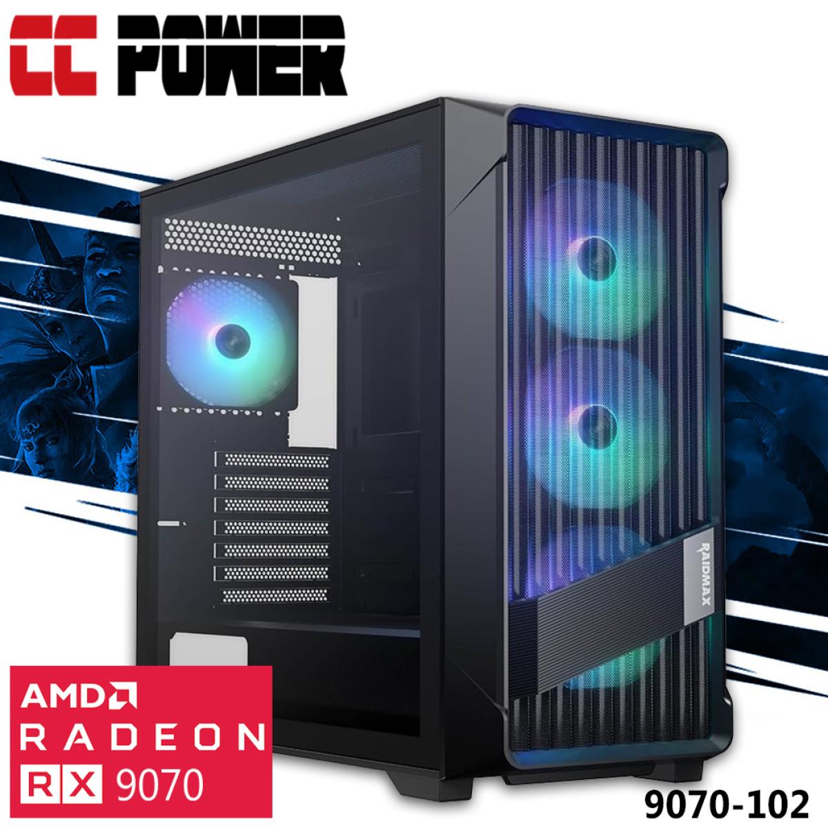 Cc Power 9070 102 Gaming Pc New 13gen Intel I7 16 Cores W/ Amd Radeon 9070 16gb Ddr6 & Advanced Air Cooler Cc Power 9070 102 Gaming Pc New 13gen Intel I7 16 Cores W/ Amd Radeon 9070 16gb Ddr6 & Advanced Air Cooler