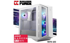 CC Power 9070-103 Gaming PC NEW 8Gen AMD Ryzen 5 9600X 6-Cores w/ AMD Radeon RX 9070 16GB DDR6 & Advanced Air Cooler