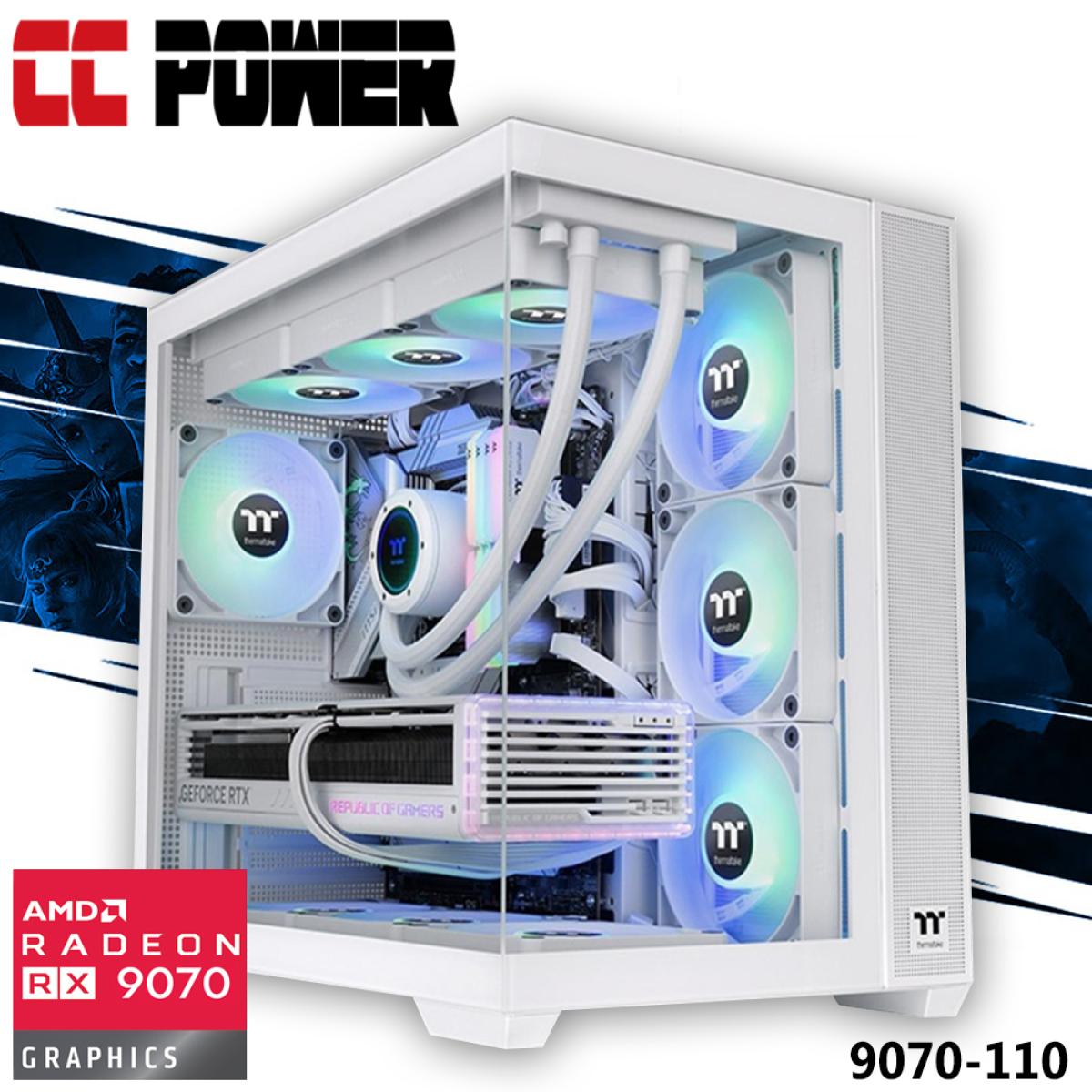 Cc Power 9070 110 Gaming Pc 14gen Intel Core I9 K Series 24 Cores W/ Amd Radeon 9070 16gb Ddr6 & Liquid Cooler - CompuMe Cc Power 9070 110 Gaming Pc 14gen Intel Core I9 K Series 24 Cores W/ Amd Radeon 9070 16gb Ddr6 & Liquid Cooler - CompuMe