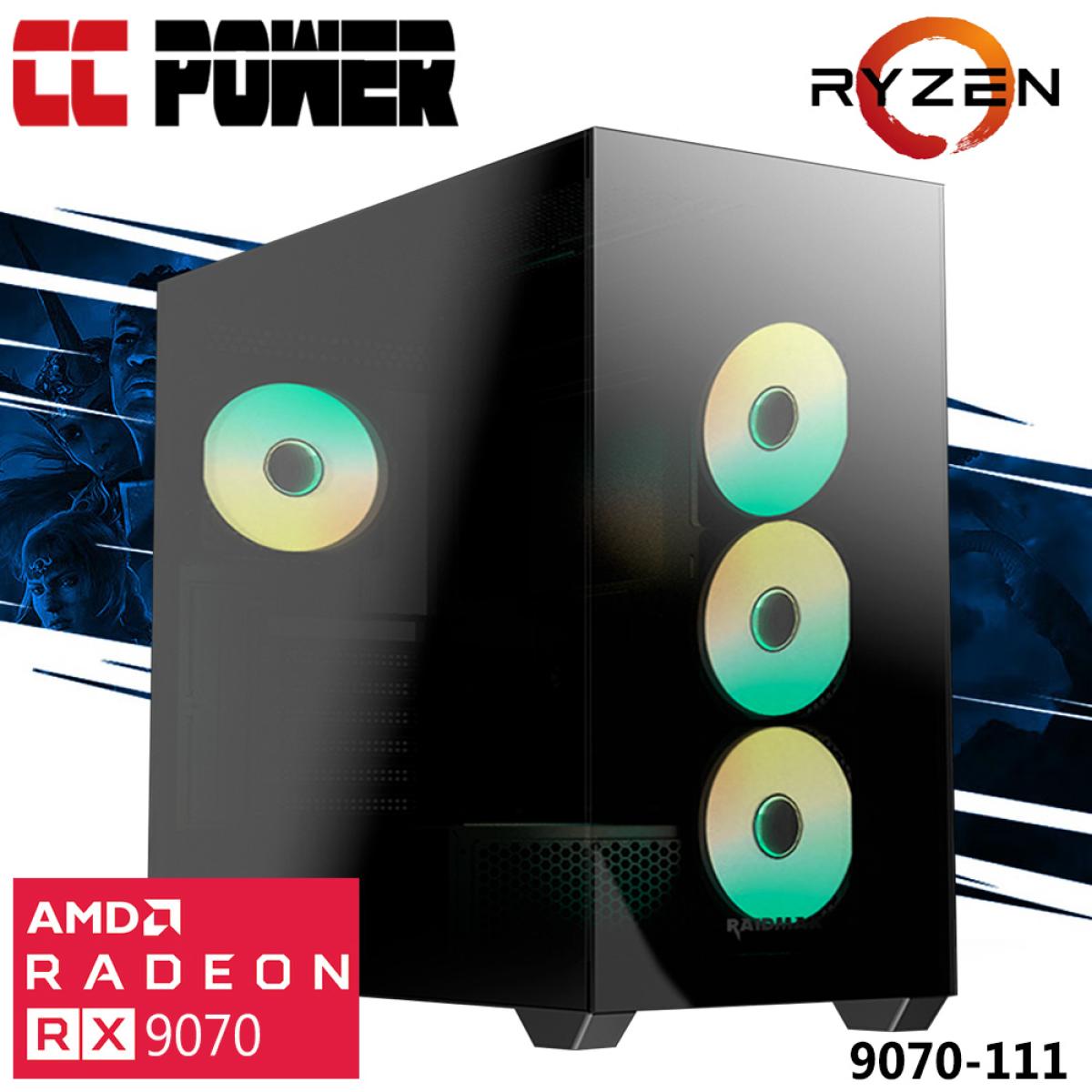 Cc Power 9070 111 Gaming Pc 5gen Amd Ryzen 7 8 Cores W/ Amd Radeon Rx 9070 16gb Ddr6 & Advanced Air Cooler Cc Power 9070 111 Gaming Pc 5gen Amd Ryzen 7 8 Cores W/ Amd Radeon Rx 9070 16gb Ddr6 & Advanced Air Cooler