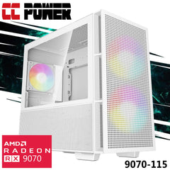 CC Power 9070-115 Gaming PC NEW 7Gen AMD Ryzen 9 7900X 12-Cores w/ AMD Radeon 9070 16GB DDR6 & Advanced Air Cooler