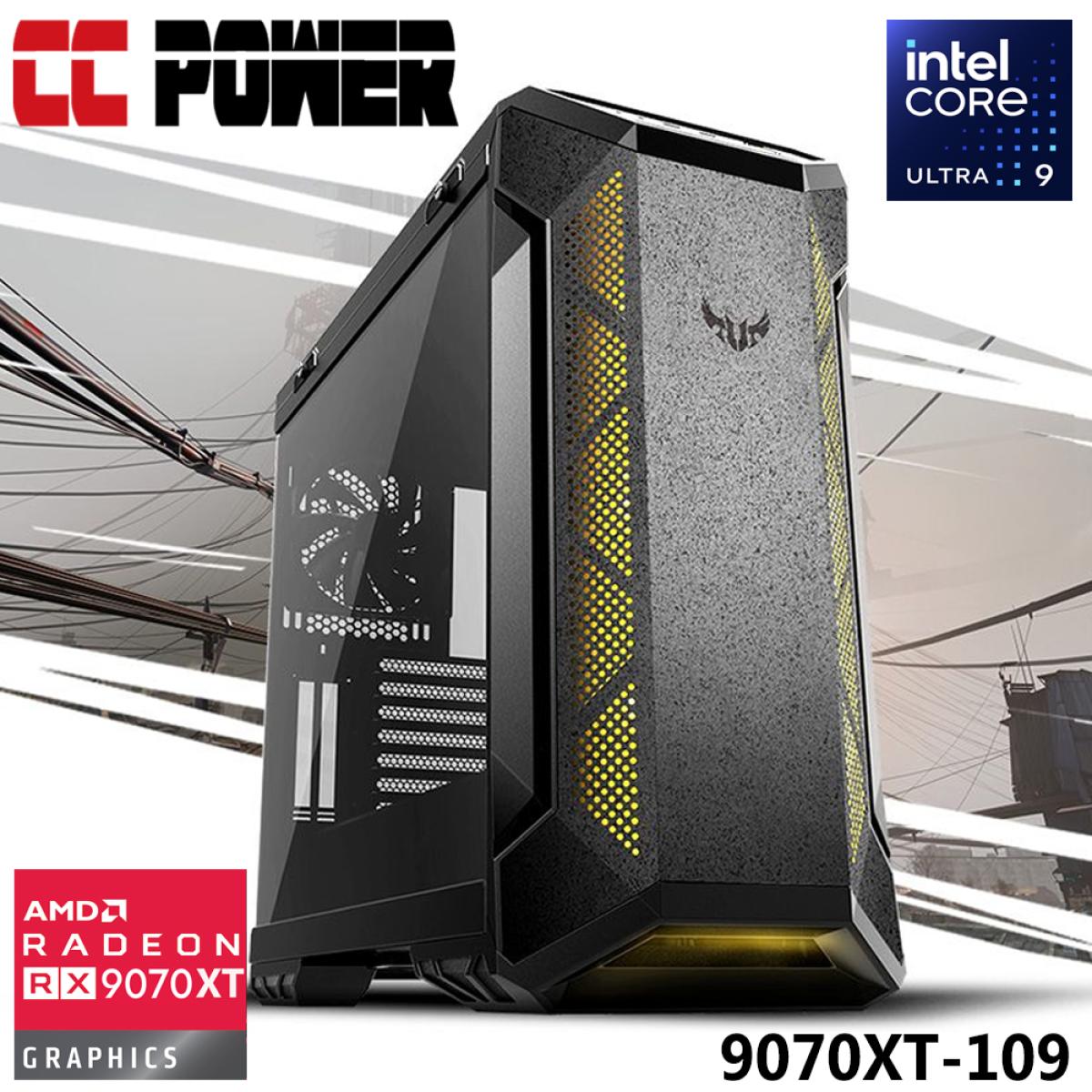 Powered By Asus 9070xt 109 Gaming Pc New Intel Core Ultra 9 K Series 24 Cores W/ Amd Radeon Rx 9070 Xt 16gb Gddr6 & Liquid Cooler