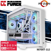 Cc Power 9070xt 112 Gaming Pc New 9gen Amd Ryzen 9 7950x 16 Cores W/ Amd Radeon Rx 9070 Xt 16gb Gddr6 & Liquid Cooler , White Edition
