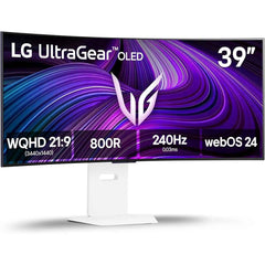 Lg 39gx90sa W Ultragear™ Smart 39” Oled Curved 800r 2k 240hz 0.03ms Hdr True Black 400 Webos 24 Ai Piure & Sound G Sync Compatible Hdmi 2.1 & Usb C Adjustable Stand White