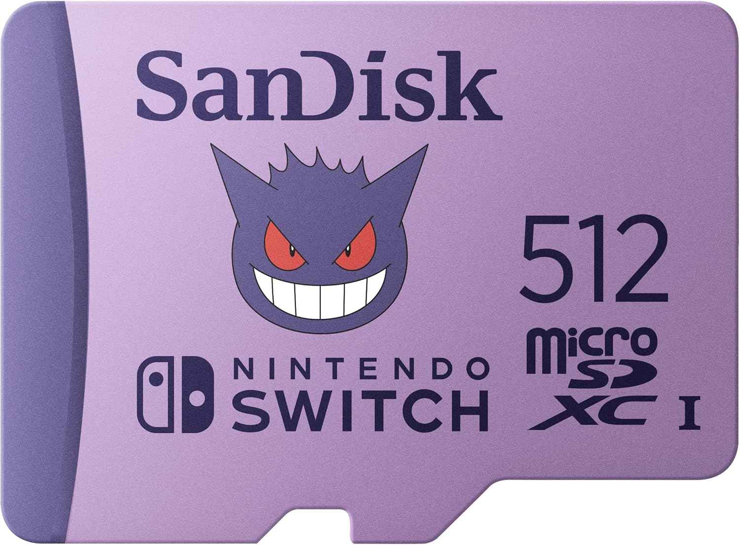 512GB PokΓ©mon Gengar microSDXC Card Licensed for Nintendo-Switch - Made for Nintendo-Switch 1, OLED, and Lite - SDSQXAO-512G-GN6ZK