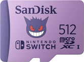 512GB Pokémon Gengar microSDXC Card Licensed for Nintendo-Switch - Made for Nintendo-Switch 1, OLED, and Lite - SDSQXAO-512G-GN6ZK