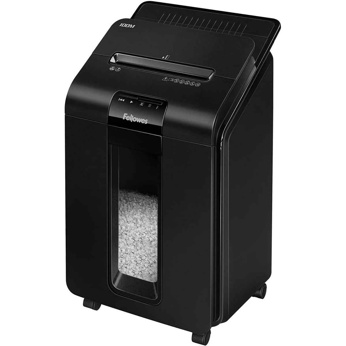 Fellowes Automax™ 100m Mini Cut Shredder 100 Sheet Auto Feed & 10 Sheet Manual Security Level P 4
