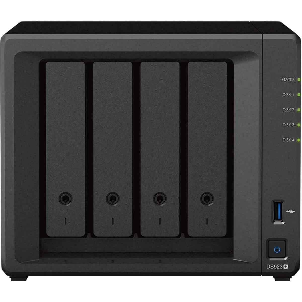 Synology Diskstation Ds923+ 4 Bay Diskless Nas W/ Ryzen R1600 Dual Core & 4gb Ddr4