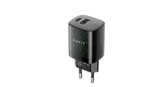 Havit UC303 EU 2-Port Travel Charger – 30W (Black) - CompuMe