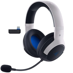 Razer Kaira Hyperspeed Wireless / Bluetooth 50mm Drivers Hyperclear Cardioid Mic Memory Foam Cushions 30 Hr Battery For Ps5 Ps4 Pc & Mobile