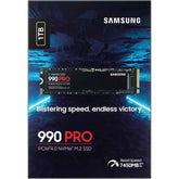 Samsung 990 Pro 1tb Pcie 4.0 Nvme M.2 (2280) Internal Solid State Drive (ssd) Up To 7450 Mb/s