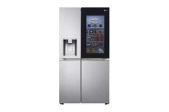LG Side by Side Refrigerator, 674Lit, Door Cool+, Insta view, Silver - GCX-287TVSI.ABSPELF