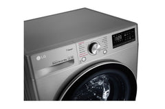 LG Front Load Washing Machine A+++, 9KG, 1400RPM, AI DD, Silver - F4V5VYP2T.SSSPEL/EX2