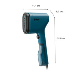 Tefal Pure POP Handheld Garment Steamer, 70Ml, 1300Watts, Alpine Blue - TEDT2020E1