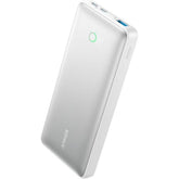 Anker 533 Power Bank10000mah Portable Charger-A1249 (PowerCore 25W) With 3 Port, 2 USB-C, 1 USB-A Fast Charging Battery Pack For iPhone Series, iPad, Samsung, Android and More - White