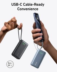 Anker Nano Power Bank (30W, Built-In USB-C Cable)