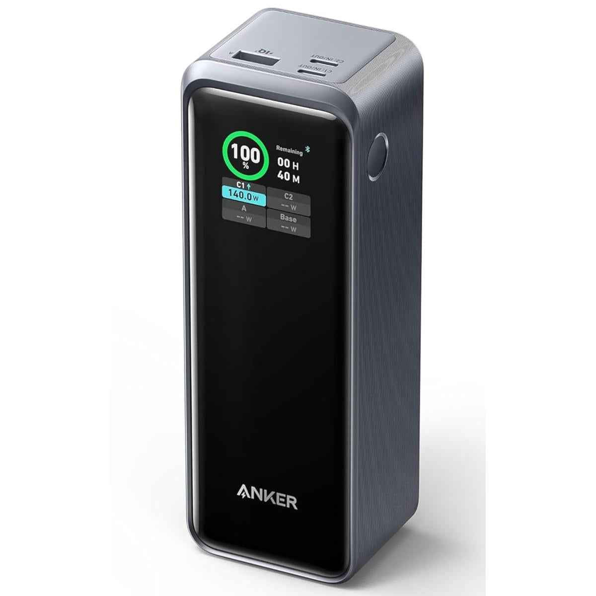 Anker Prime Power Bank, 27,650mah 3 Port 250w Portable Charger For Travel, Tsa Approved, Smart App, For Macbook Pro/air, Iphone 16/15/14 Series, Samsung, Laptops Black