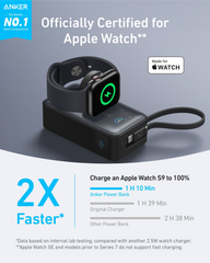 Anker MagGo Power Bank (10K, 35W, For Apple Watch) - White