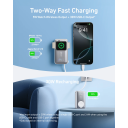 Anker MagGo A1657 - 10000mAh Power Bank, 35W Output, Built‑In USB‑C Cable, Apple Watch Wireless Charger, LED Display, Travel‑Approved, Black - 18 Month Warranty