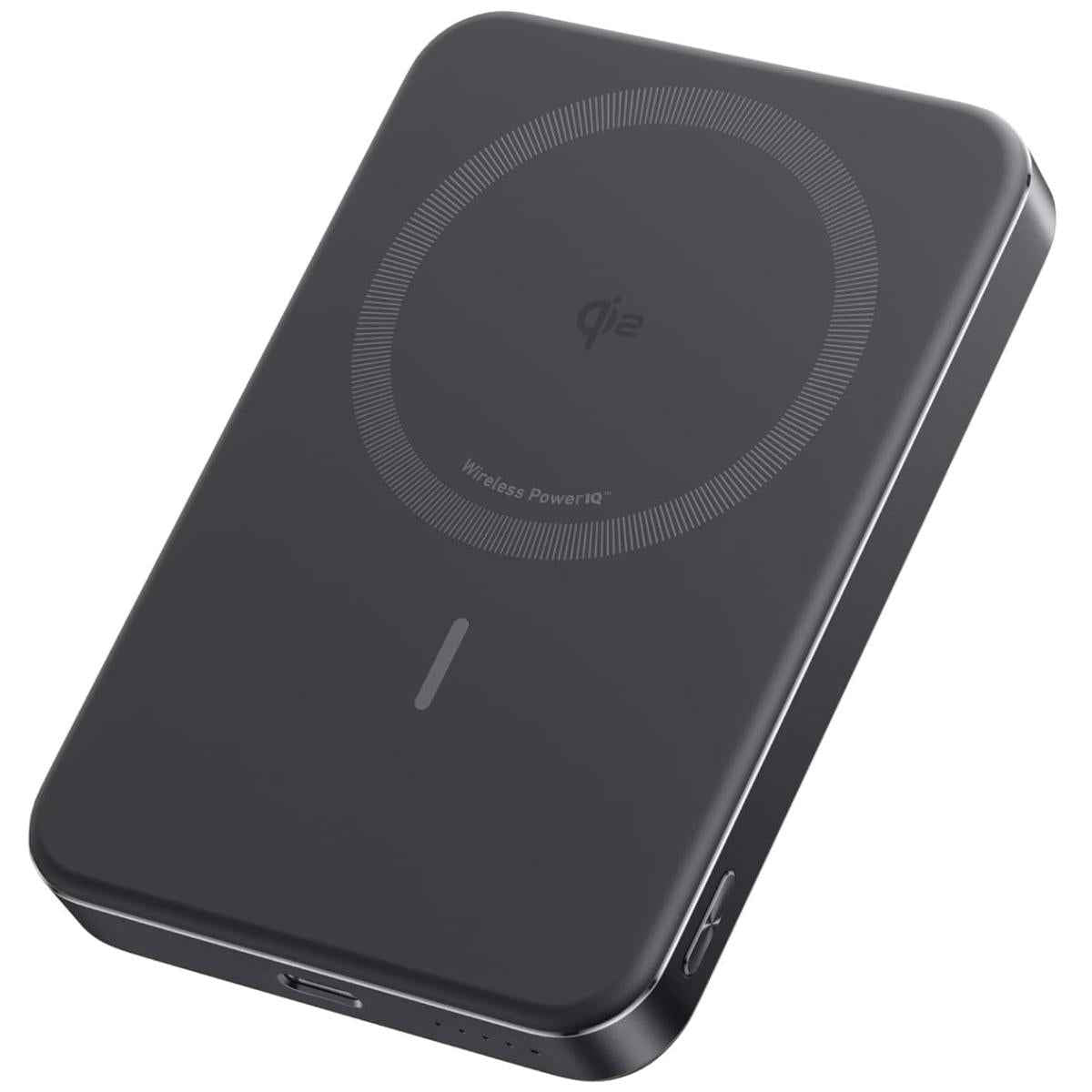 Anker Maggo Power Bank, Ultra Slim 10,000mah Magnetic Battery Pack, Qi2 Certified 15w Ultra Fast Magsafe Compatible Portable Charger, Ergonomic Design, For Iphone16/15/14/13/12 Series Only Black