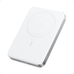 Anker MagGo Power Bank, Ultra-Slim 10,000mAh Magnetic Battery Pack, Qi2 Certified 15W Ultra-Fast MagSafe Compatible Portable Charger, Ergonomic Design, for iPhone16/15/14/13/12 Series Only - White