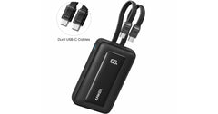 Anker Zolo Power Bank, 10,000mAh 30W Max Fast Portable Charger with Built-in USB-C and MFi Certified Lightning Cables, USB-C&A, Battery Pack.