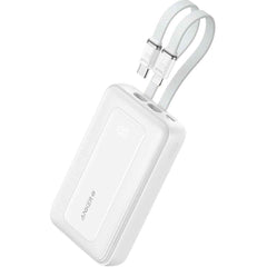 Anker Zolo Power Bank, 10,000mah 30w Max Fast Portable Charger With Built In Usb C And Mfi Certified Lightning Cables, Usb C&a, Battery Pack For Iphone 16/15 Series, Macbook, Galaxy White