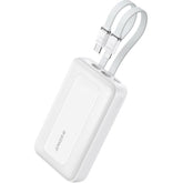 Anker Zolo Power Bank, 10,000mah 30w Max Fast Portable Charger With Built In Usb C And Mfi Certified Lightning Cables, Usb C&a, Battery Pack For Iphone 16/15 Series, Macbook, Galaxy White