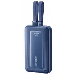 Anker Zolo Power Bank, 10,000mah 30w Max Fast Portable Charger With Built In Usb C And Mfi Certified Lightning Cables, Usb C&a, Battery Pack For Iphone 16/15 Series, Macbook, Galaxy Dark Blue