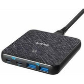 Anker A2046k11 Slim Power Port With Dual Usb C Poweriq 3.0 And Usb A Ports Provided High Speed Charging And Charge 4 Devices Simultaneously Fits Most Types Of Smart Devices 63w Black