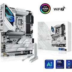 Asus Rog Strix Z890 A Gaming Wi Fi Lga 1851 Atx Motherboard, Intel Z890 Chipset, 4x Ddr5 Dimm Slots, Up To 192gb Max Memory, Wi Fi 7 & Bt 5.4, Pcie 5.0 X16 Slot, 5x M.2 Slots, White