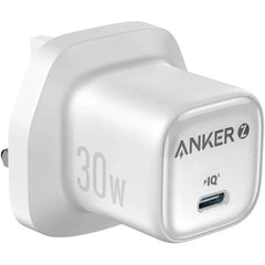 Anker A2698 Zolo 30W Compa USB C GaN Charger, 30W Power Output, Superior Temperature Management, Innovative Stacking Technology, Advanced GaN II Technology, White